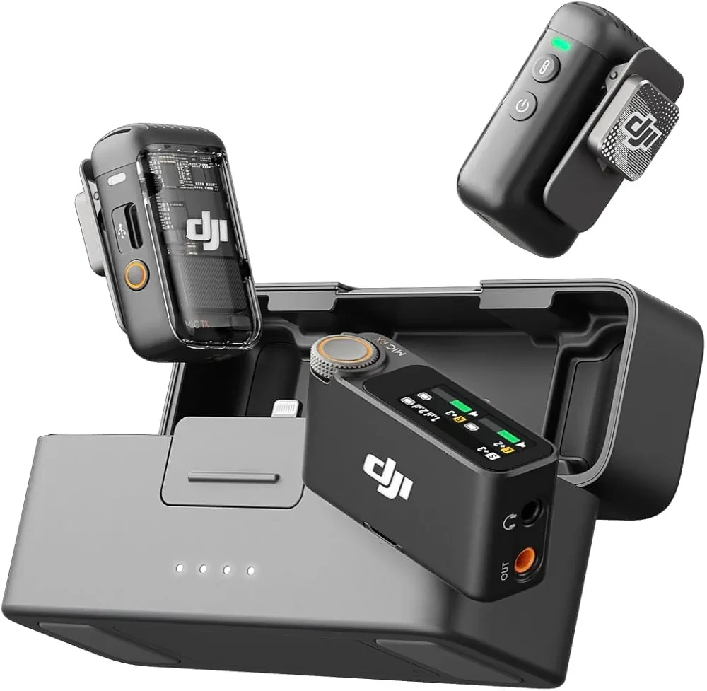 Micro-Cravate sans Fil, Annulation du Bruit, Enr. Interne 32 Bits Flo