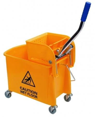 10L caution mop bucket