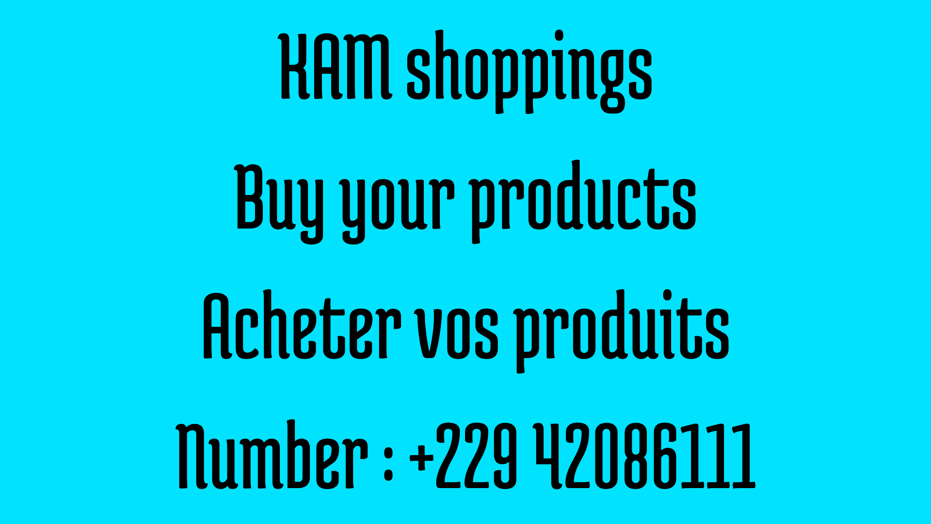 KAM shopping